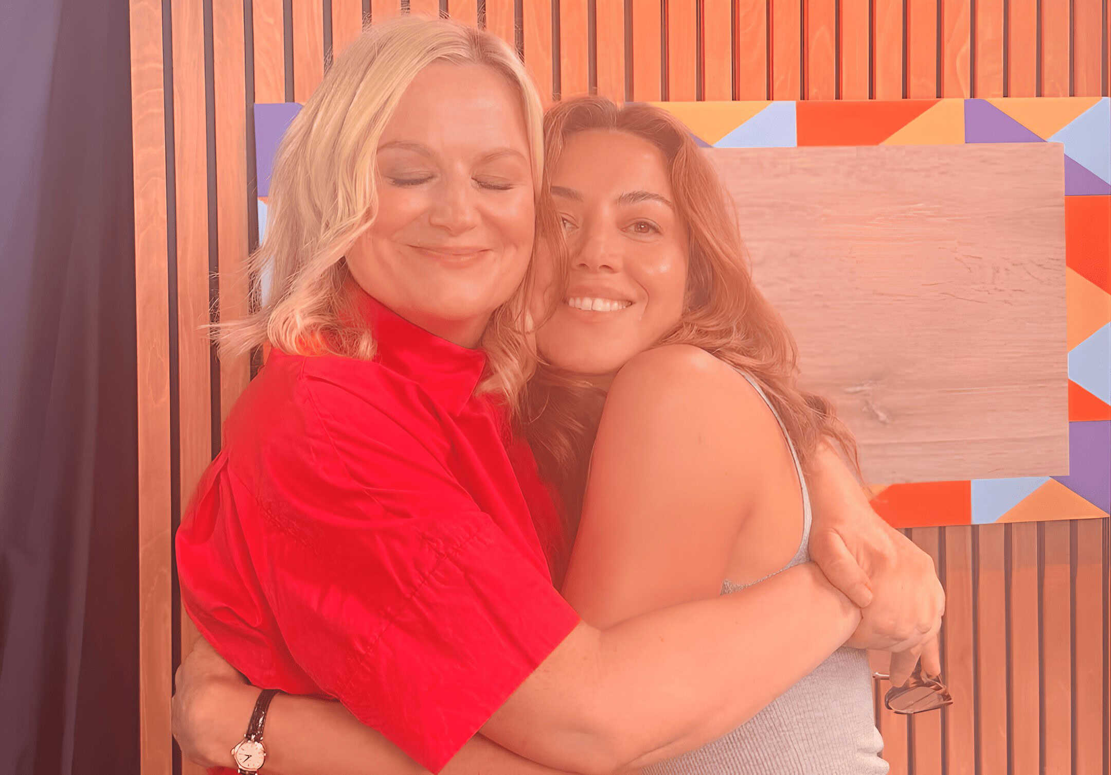 Aubrey Plaza and Amy Poehler from must-listen Good Hang with Amy podcast