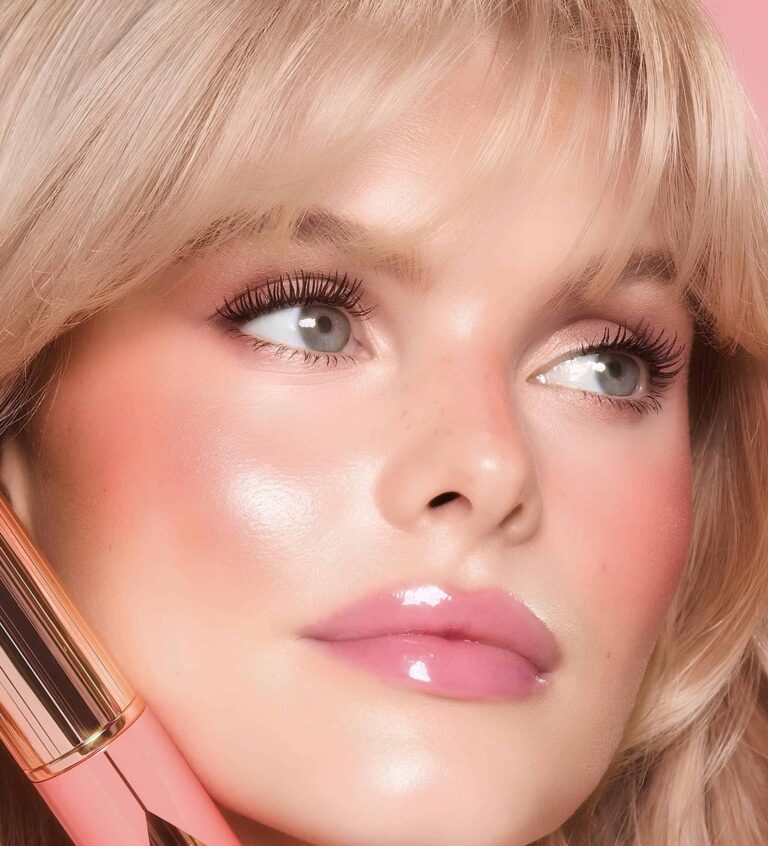 promotional image for Charlotte Tilbury lip and cheek tints on Instagram