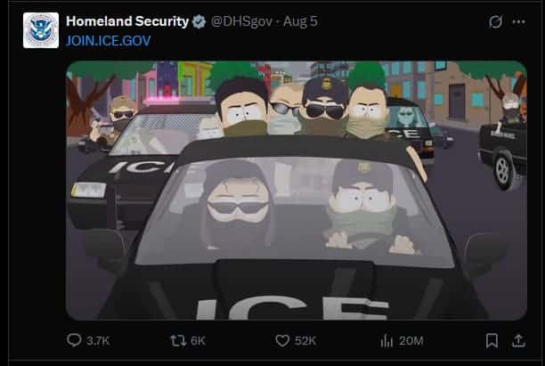 Homeland Security, South Park, X