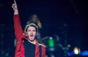 Kevin Jonas during the Jonas Brothers performance