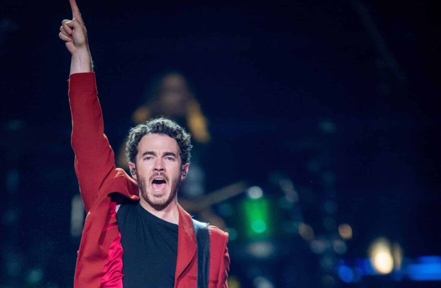Kevin Jonas during the Jonas Brothers performance
