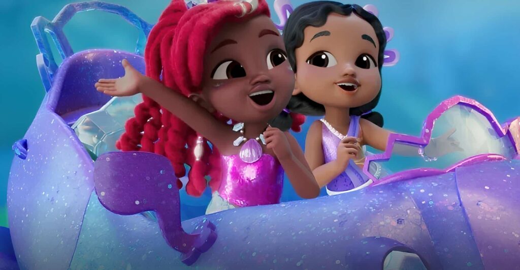 promotional image for new tv musical series Ariel: The Little Mermaid Songs from the Crystal Cavern 