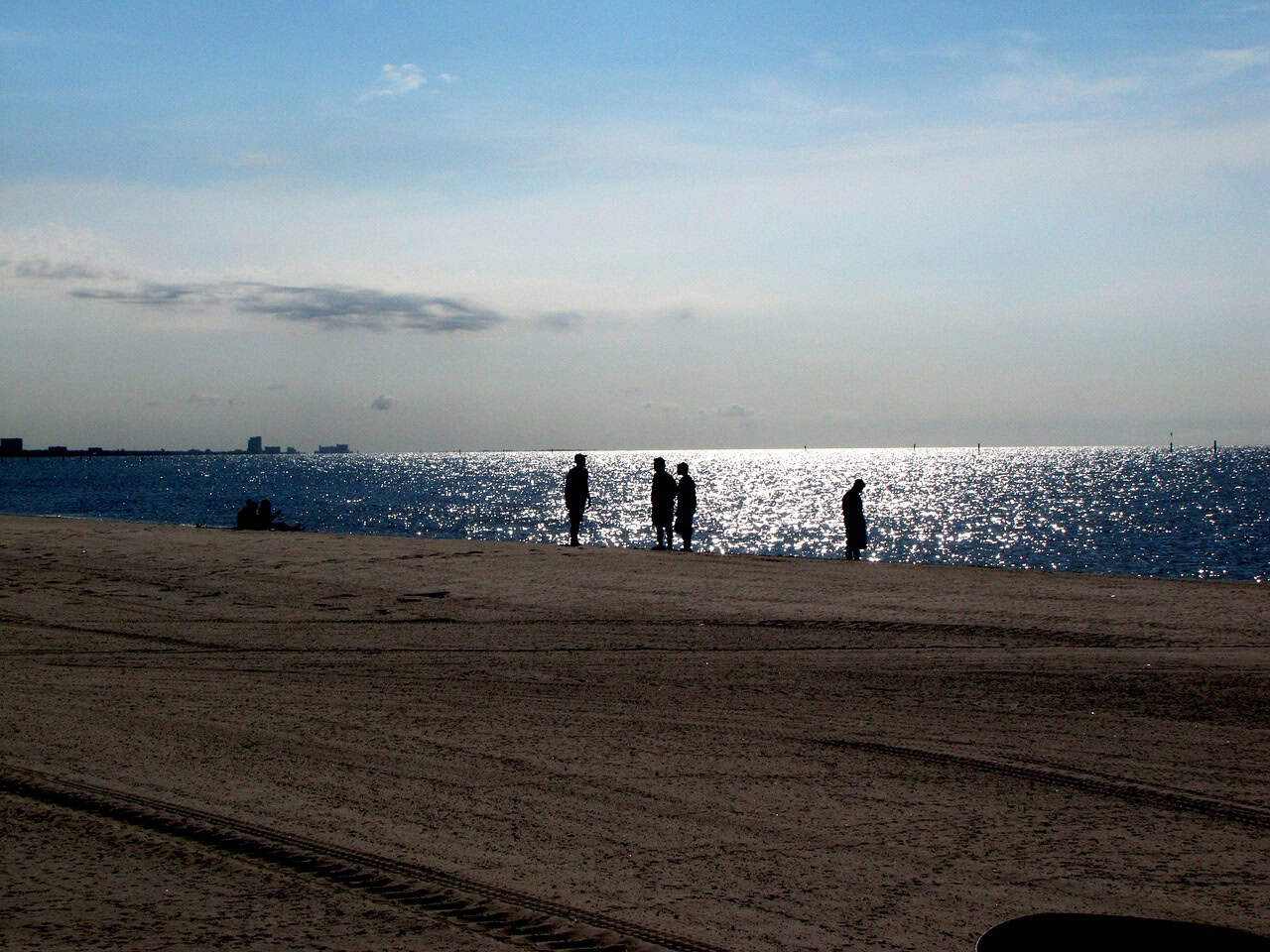 gulf, coast, mississipppi, beach, ocean people, nature, silhouette
