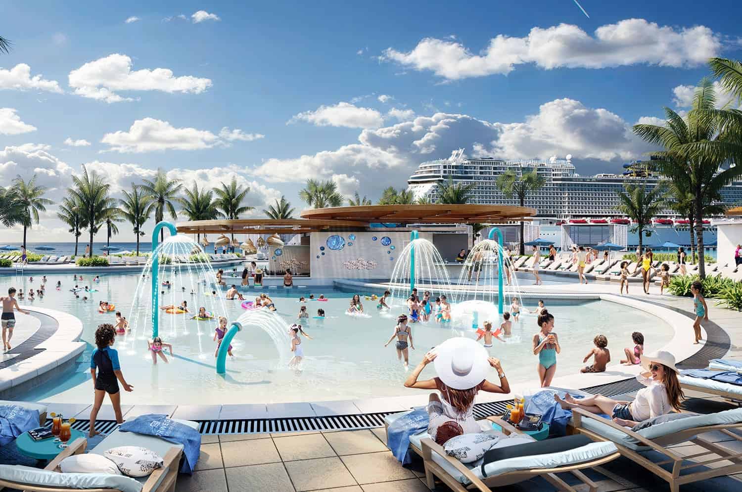 Great Stirrup Cay - Great Life Lagoon Kids Pool Area Rendering