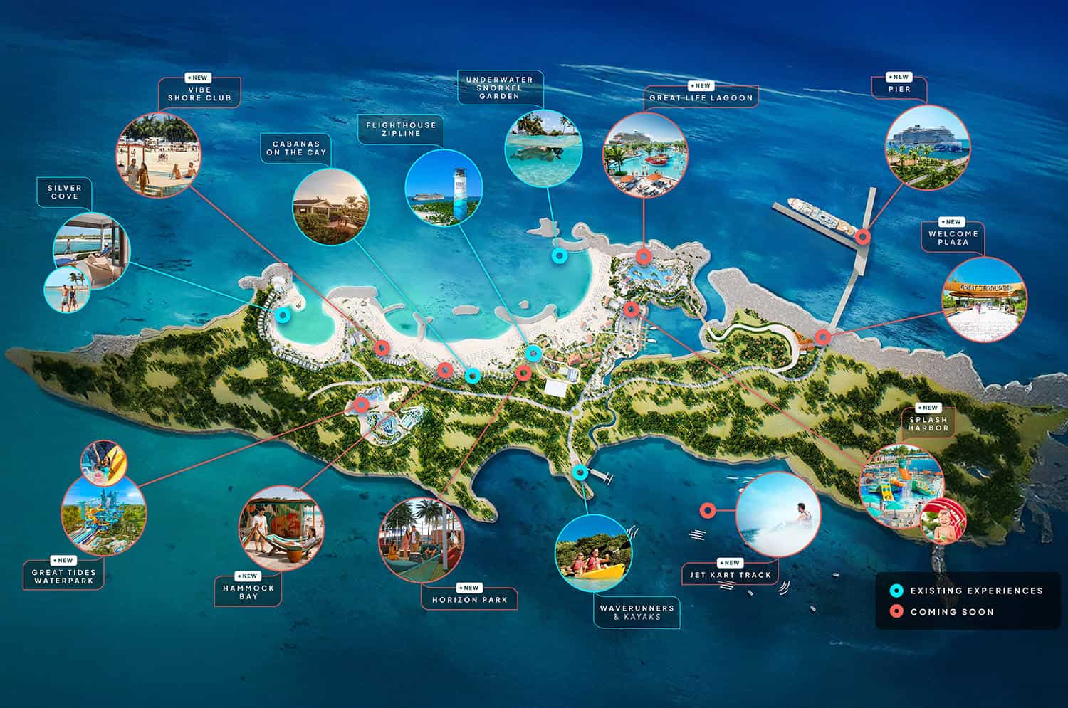 Great Stirrup Cay Map