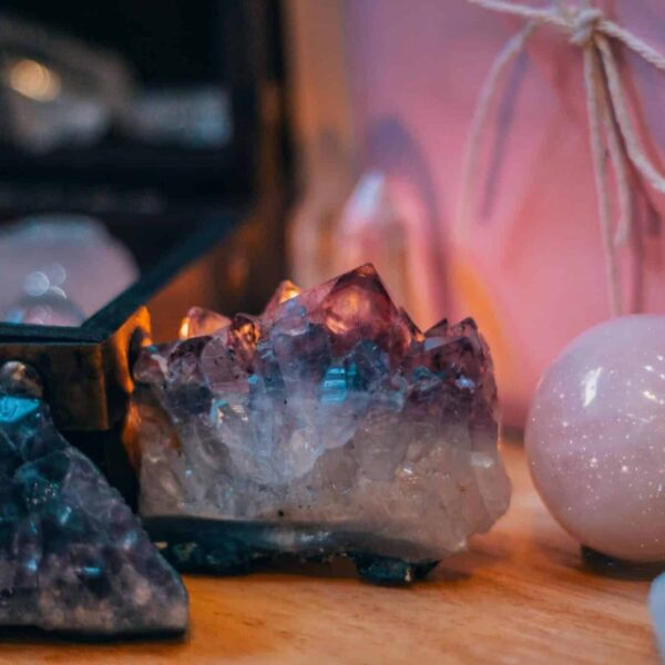 Vibrant collection of crystals and minerals showcasing natural beauty and sparkle. zodiac element, crystal,