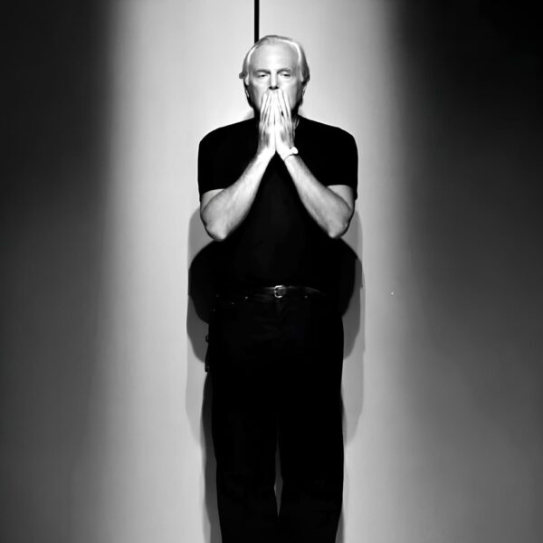 Giorgio Armani, black and white, italian designer, fashion designer
