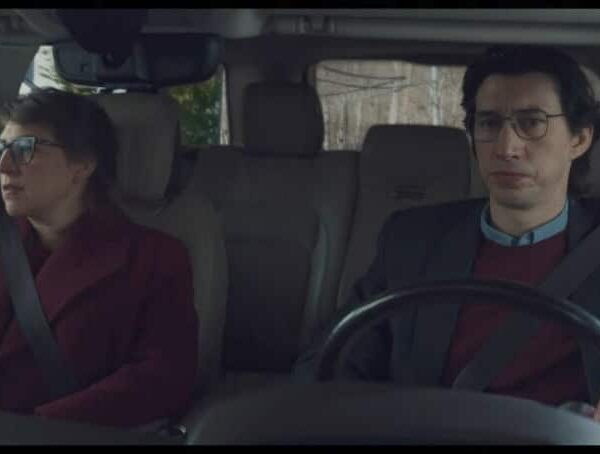 Adam Driver and Mayim Bialik in Father Mother Sister Brother