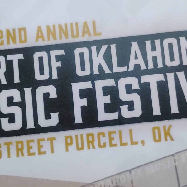 2nd Annual Heart of Oklahoma Music Festival flyer.