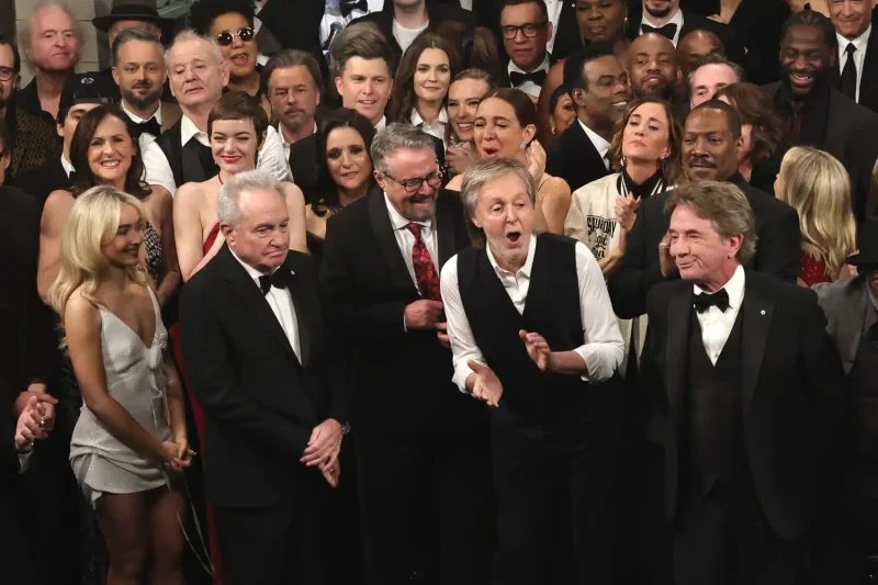 'Saturday Night Live' stars at the 2025 Emmy Awards. Photo Courtesy: Jed Rosenzweig