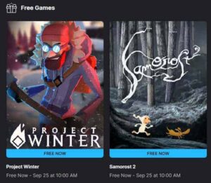 Epic Games Store Free Games Sep 18 - Sep 25