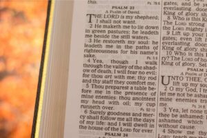 bible, book, text, psalm, 23, christian, holy, faith, religion, daily devotion