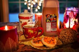 cider pairings, autumn, fall, cozy, hot cider, apple cider, cookies, snack, treat, inviting, candles, apple cider, apple cider, apple cider, apple cider, apple cider