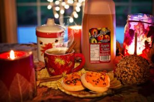 cider pairings, autumn, fall, cozy, hot cider, apple cider, cookies, snack, treat, inviting, candles, apple cider, apple cider, apple cider, apple cider, apple cider