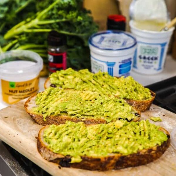 Delicious homemade avocado toast can make a great energy-boosting snack.