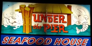 Screenshot of promotional image for Under the Pier Seafood House located in Pennsylvania. seafood
