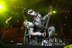 Gene Simmons of KISS on stage.