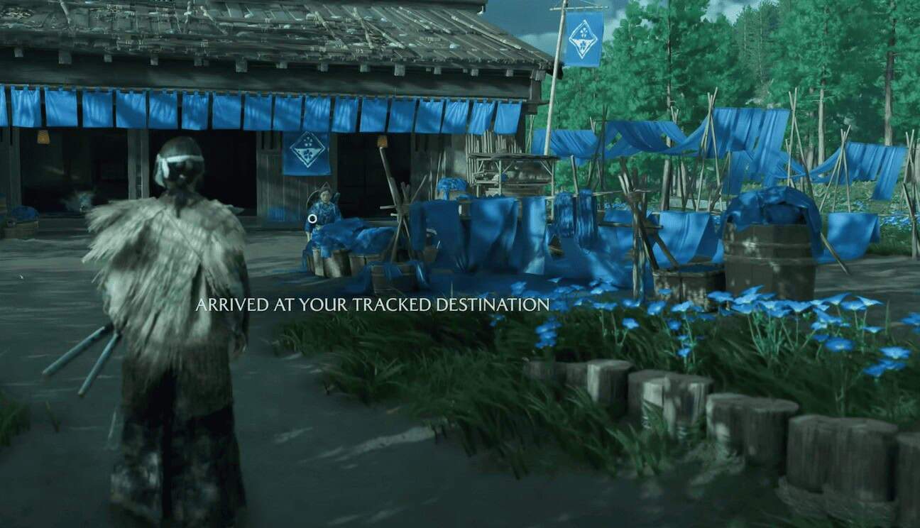 Ghost of Yotei, Dye Merchants, Blue Dye Merchant