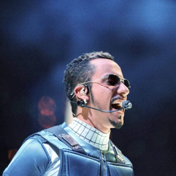 Sept 18, 1999; Washington DC, USA; AJ McLean of the Backstreet Boys perform in concert a the MCI Center. Mandatory Credit: Kristin Sladen-USA TODAY NETWORK