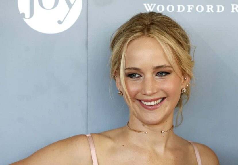Jennifer Lawrence, star of the One Month Mark movie, at a 2018 awards event in Louisville