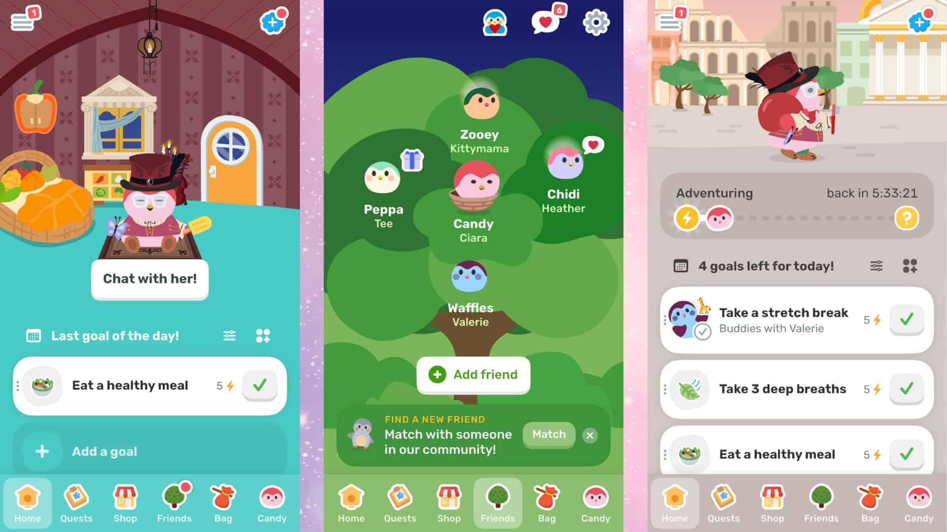 finch app screenshots