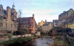 autumn, brook, city, edinburgh, scotland, river, cityscape, houses, flow, village, stream, edinburgh, edinburgh, edinburgh, edinburgh, edinburgh, scotland