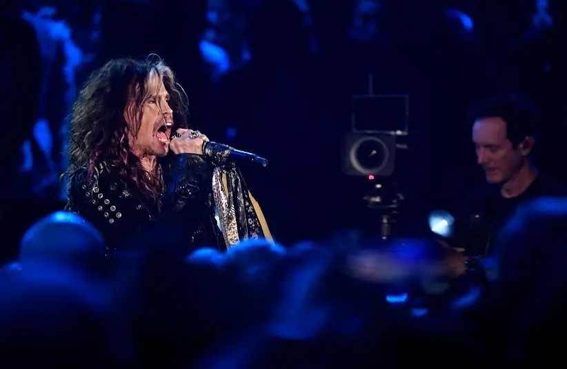 This week's new album releases are headline by Aerosmith. Pictured: Steven Tyler of Aerosmith performs during the 62nd annual GRAMMY Awards on Jan. 26, 2020 at the STAPLES Center in Los Angeles, Calif.