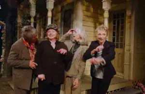 From left, Estelle Parsons, Piper Laurie, Frances Sternhagen and Elizabeth Franz starred in "Morning's at Seven" at Broadway's Lyceum Theatre in 2002.