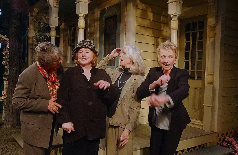 From left, Estelle Parsons, Piper Laurie, Frances Sternhagen and Elizabeth Franz starred in "Morning's at Seven" at Broadway's Lyceum Theatre in 2002.