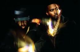 Nas and DJ Premier posing for LIGHT-YEARS