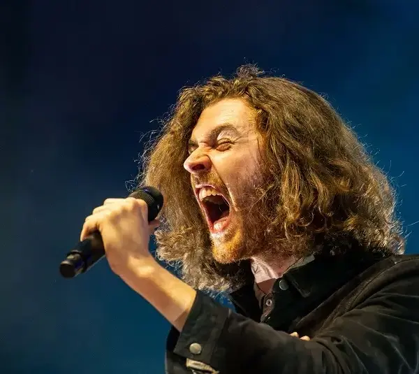 Hozier, pictured performing at the Hinterland Music Festival, provides today's epic earworm, "Too Sweet."