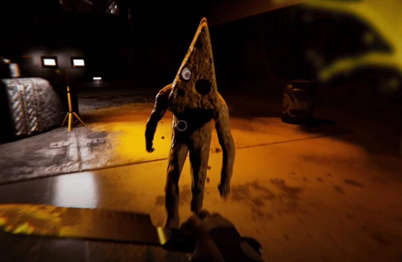 Monterey Jack, mascot horror survival game for 2026, The Cheese Man killer, first person POV, Dangerousbob Studio, Steam demo, cheese creatures, Cheese Man's minions