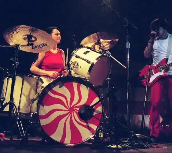 Today's epic earworm if from Detroit rockers the White Stripes, pictured performing in the Royal Oak Theater on May 22, 2002.