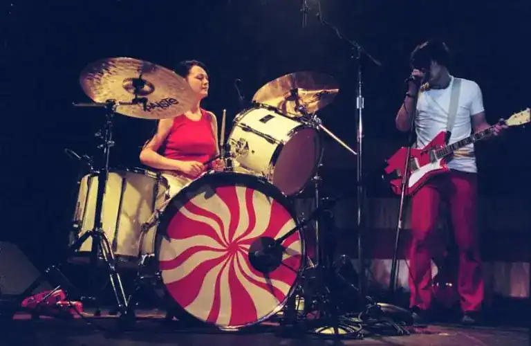 Today's epic earworm if from Detroit rockers the White Stripes, pictured performing in the Royal Oak Theater on May 22, 2002.
