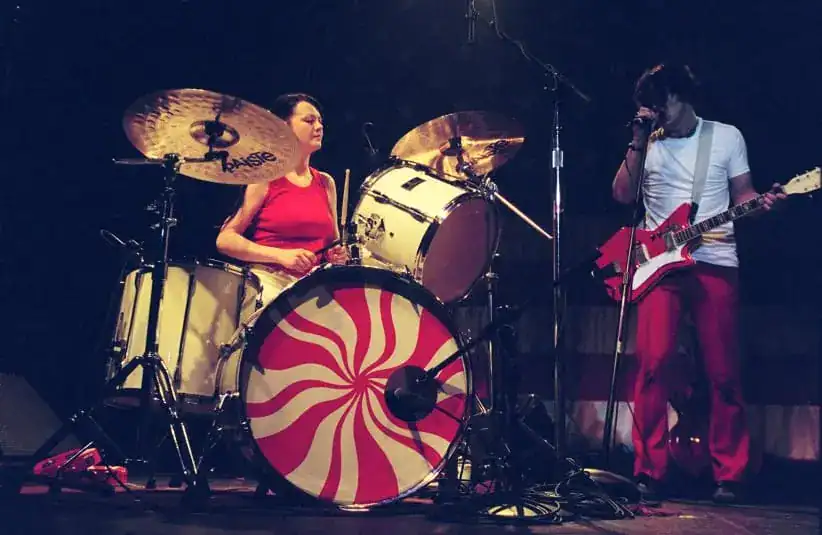 Today's epic earworm if from Detroit rockers the White Stripes, pictured performing in the Royal Oak Theater on May 22, 2002.