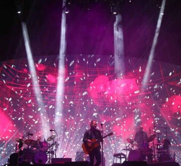 Apr 14, 2017; Indio, CA, USA; Radiohead performs on the Coachella Stage during the Coachella Valley Music and Arts Festival at Empire Polo Club. Mandatory Credit: The Desert Sun-USA TODAY NETWORK