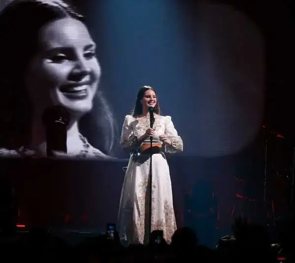 Musician Lana Del Rey performed at Veterans Auditorium in Des Moines on Sunday, Nov. 10, 2019. 20191110 Lanadelrey. She is now releasing a new album "Stove".