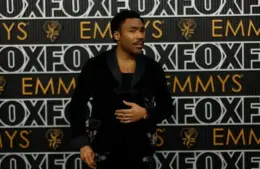 Jan 15, 2024; Los Angeles, CA, USA; Donald Glover at the 75th Emmy Awards at the Peacock Theater in Los Angeles on Monday, Jan. 15, 2024. Mandatory Credit: Kevork Djansezian-USA TODAY