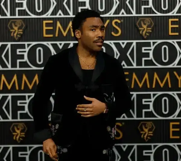 Jan 15, 2024; Los Angeles, CA, USA; Donald Glover at the 75th Emmy Awards at the Peacock Theater in Los Angeles on Monday, Jan. 15, 2024. Mandatory Credit: Kevork Djansezian-USA TODAY
