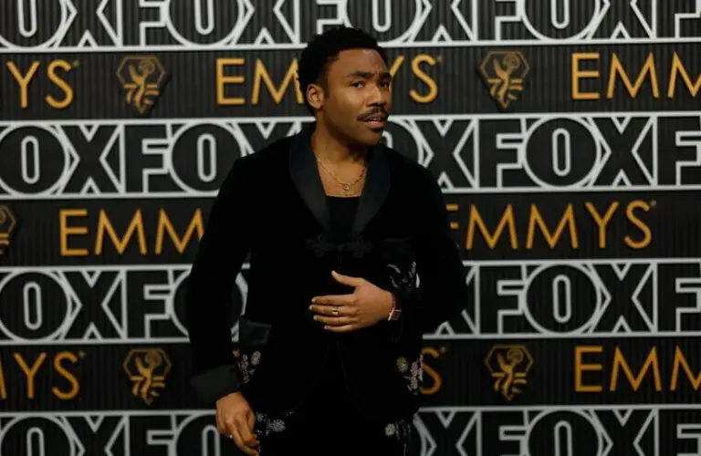 Jan 15, 2024; Los Angeles, CA, USA; Donald Glover at the 75th Emmy Awards at the Peacock Theater in Los Angeles on Monday, Jan. 15, 2024. Mandatory Credit: Kevork Djansezian-USA TODAY