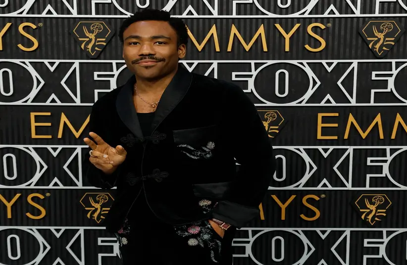 Jan 15, 2024; Los Angeles, CA, USA; Donald Glover at the 75th Emmy Awards at the Peacock Theater in Los Angeles on Monday, Jan. 15, 2024. Mandatory Credit: Kevork Djansezian-USA TODAY