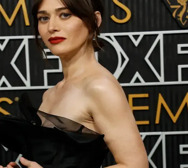 Jan 15, 2024; Los Angeles, CA, USA; Lizzy Caplan at the 75th Emmy Awards at the Peacock Theater in Los Angeles on Monday, Jan. 15, 2024. Mandatory Credit: Kevork Djansezian-USA TODAY