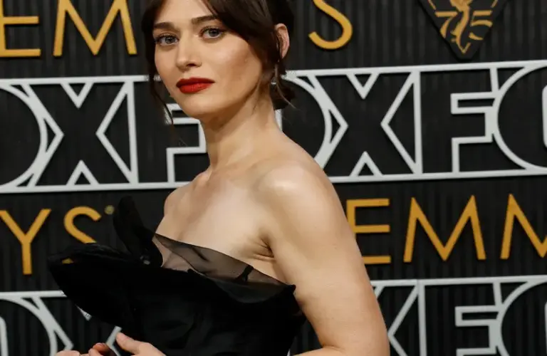Jan 15, 2024; Los Angeles, CA, USA; Lizzy Caplan at the 75th Emmy Awards at the Peacock Theater in Los Angeles on Monday, Jan. 15, 2024. Mandatory Credit: Kevork Djansezian-USA TODAY