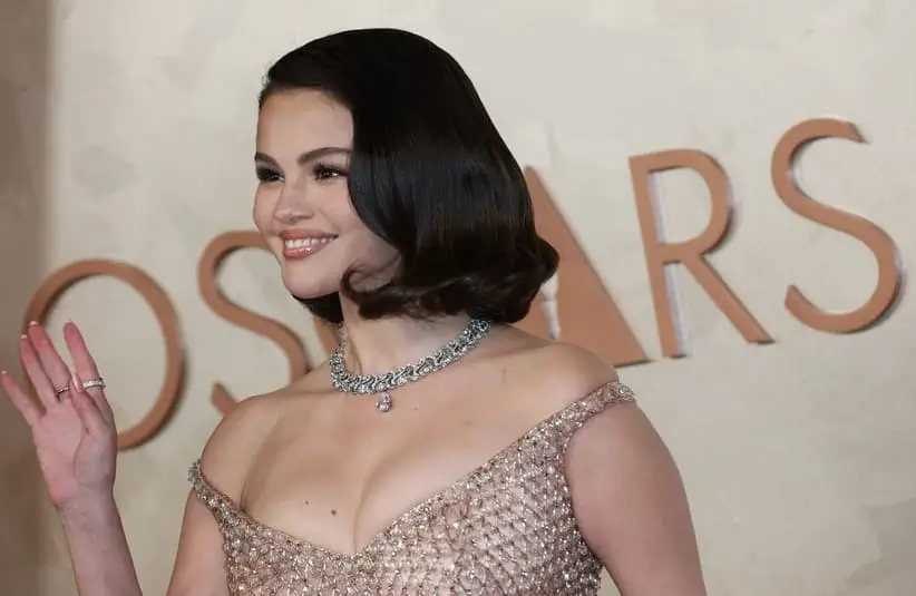 Mar 2, 2025; Los Angeles, CA, USA; Selena Gomez at the 97th Oscars at the Dolby Theatre at Ovation Hollywood in Los Angeles on Sunday, March 2, 2025. Mandatory Credit: Dan MacMedan-USA TODAY