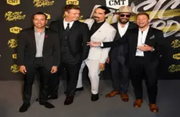 Backstreet Boys hold court on the red carpet prior to the 2018 CMT Music Awards at Bridgestone Arena in Nashville,.