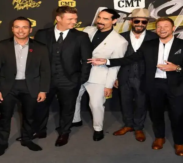 Backstreet Boys hold court on the red carpet prior to the 2018 CMT Music Awards at Bridgestone Arena in Nashville,.