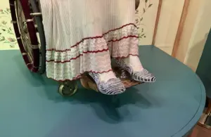 Nessarose Silver Slippers on display for Wicked and Wicked: For Good