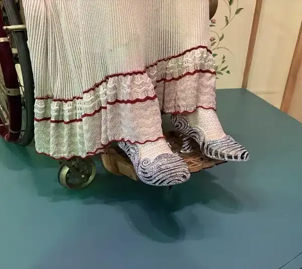 Nessarose Silver Slippers on display for Wicked and Wicked: For Good