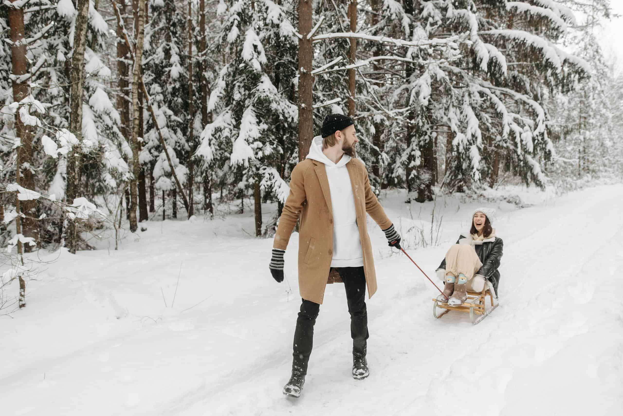 A playful couple with different holiday styles enjoys a peaceful time without relationship conflict by establishing new traditions.