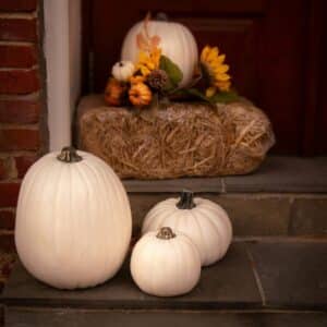 Charming entryway for fall guests.